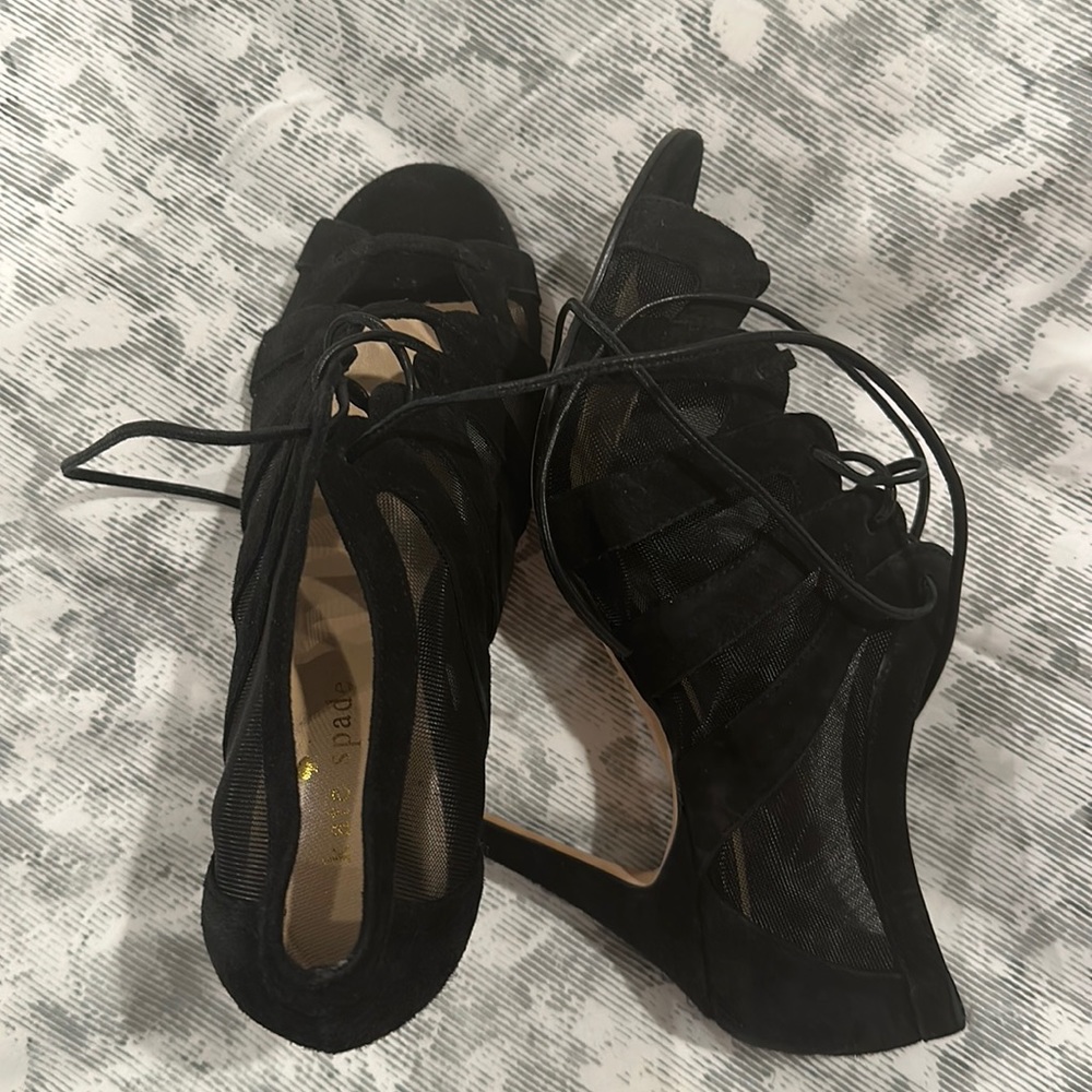 Kate spade, mesh tie up, evening shoe